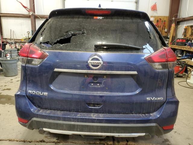 5N1AT2MVXHC801134 - 2017 NISSAN ROGUE SV BLUE photo 6