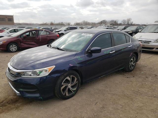 1HGCR2F39GA237401 - 2016 HONDA ACCORD LX BLUE photo 1