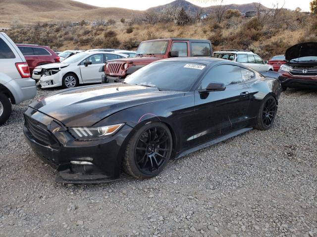 1FA6P8TH7H5257263 - 2017 FORD MUSTANG BLACK photo 1