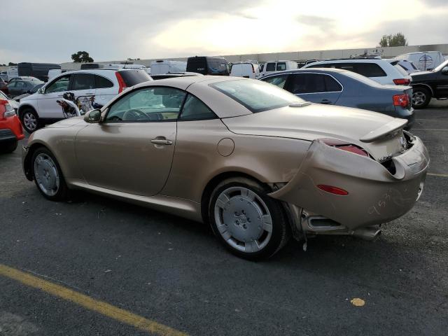 JTHFN48YX20019623 - 2002 LEXUS SC 430 GOLD photo 2