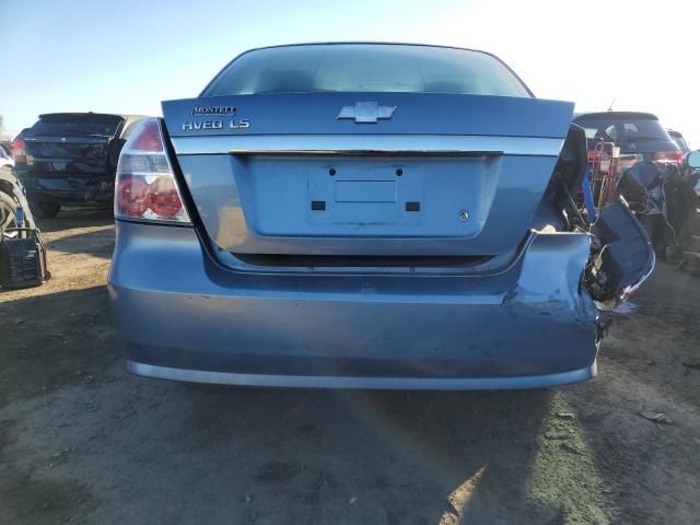 KL1TD566X8B056173 - 2008 CHEVROLET AVEO BASE BLUE photo 6