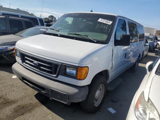 1FMRE11WX5HA22657 - 2005 FORD ECONOLINE E150 WAGON WHITE photo 2