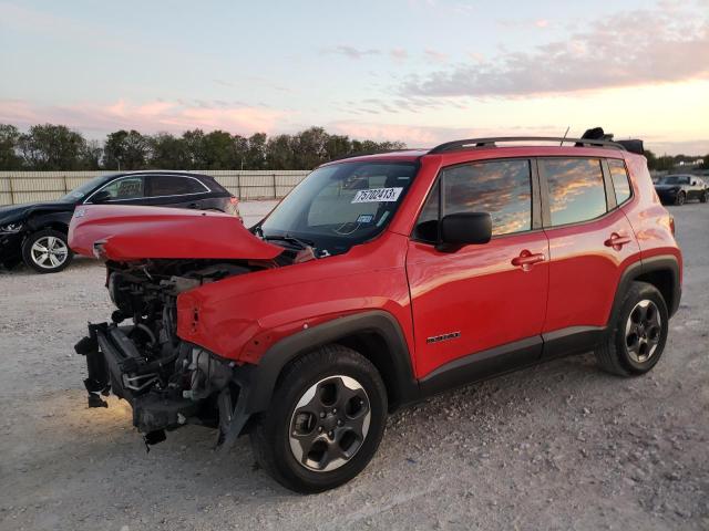 ZACCJAAB8HPF74237 - 2017 JEEP RENEGADE SPORT RED photo 1