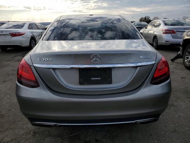 55SWF8EB4KU283829 - 2019 MERCEDES-BENZ C 300 4MATIC GRAY photo 6