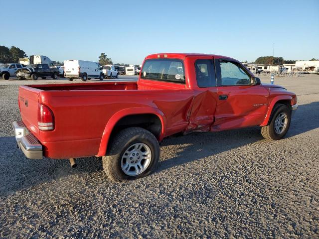 1B7GL42N72S500329 - 2002 DODGE DAKOTA SLT RED photo 3