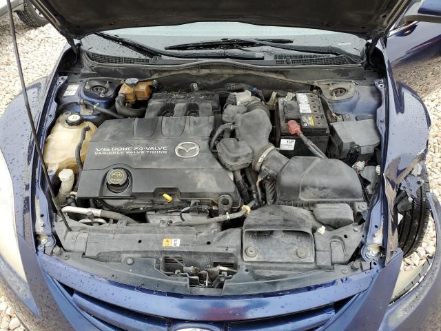 1YVHZ8CB1A5M45320 - 2010 MAZDA 6 S BLUE photo 11