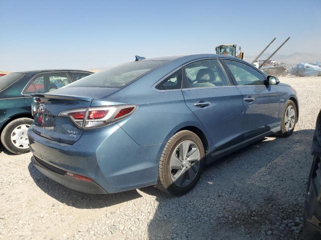 KMHE34L17GA019234 - 2016 HYUNDAI SONATA HYBRID BLUE photo 3