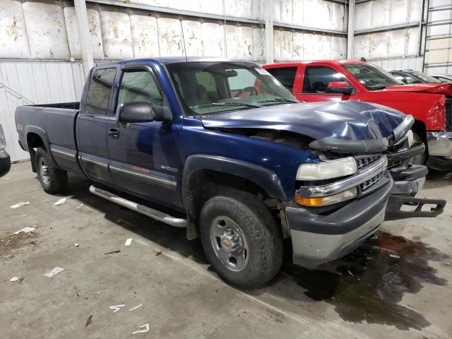 1GCGK29U4YE416142 - 2000 CHEVROLET SILVERADO K2500 BLUE photo 4