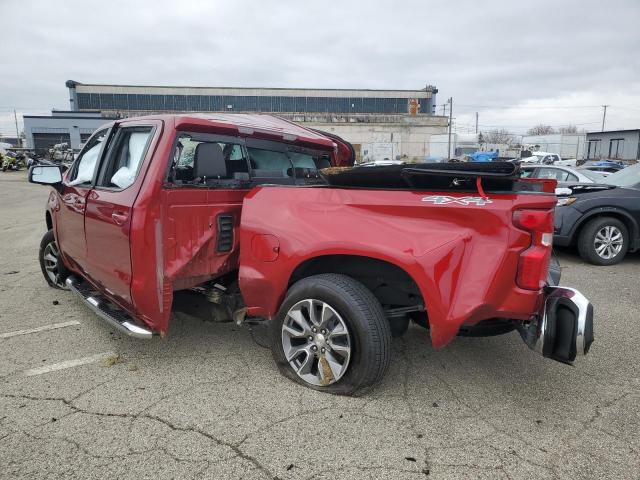 1GCUYDED2MZ252332 - 2021 CHEVROLET SILVERADO K1500 LT RED photo 2