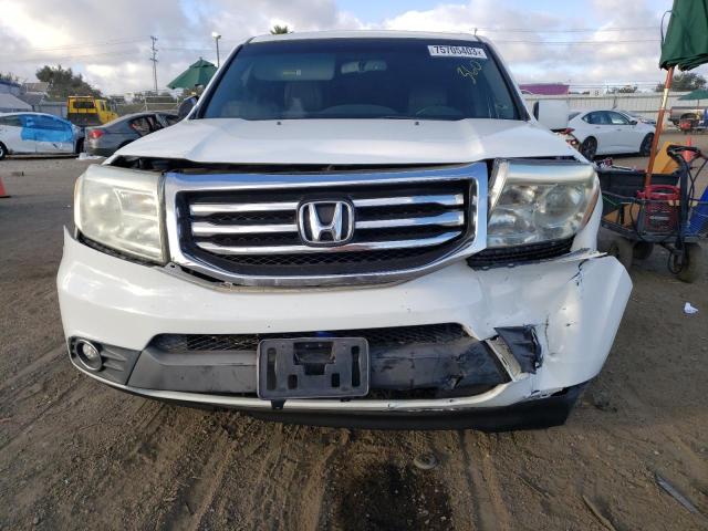 5FNYF3H51CB032481 - 2012 HONDA PILOT EXL WHITE photo 5