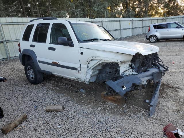 1J4GL48K26W255462 - 2006 JEEP LIBERTY SPORT WHITE photo 4