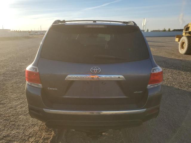 5TDBK3EH8BS092672 - 2011 TOYOTA HIGHLANDER BASE BLUE photo 6