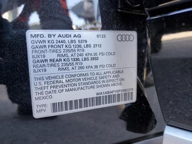 WA1ABAFY0P2092379 - 2023 AUDI Q5 PREMIUM 40 BLACK photo 13