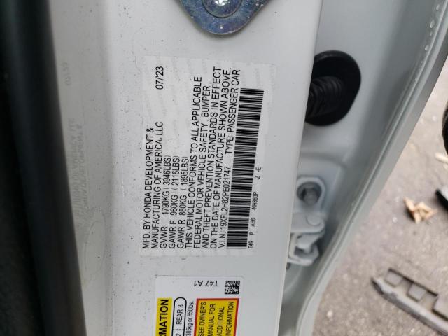 19XFL2H82PE021747 - 2023 HONDA CIVIC SPORT WHITE photo 12