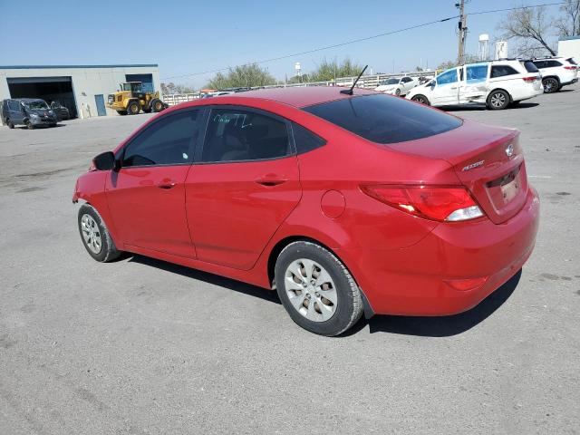 KMHCT4AE3GU044627 - 2016 HYUNDAI ACCENT SE RED photo 2