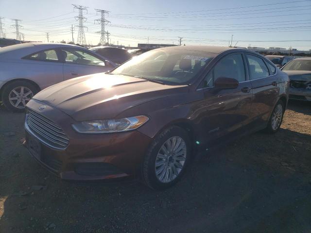 3FA6P0UU5GR352218 - 2016 FORD FUSION S HYBRID MAROON photo 1