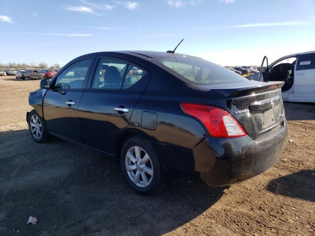 3N1CN7AP1DL851741 - 2013 NISSAN VERSA S BLACK photo 2