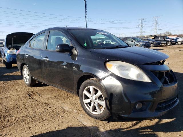 3N1CN7AP1DL851741 - 2013 NISSAN VERSA S BLACK photo 4