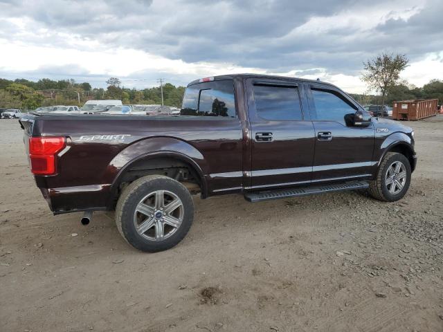 1FTFW1EG4JKF01435 - 2018 FORD F150 SUPERCREW MAROON photo 3