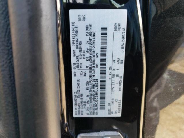 5LMCJ3C98KUL38725 - 2019 LINCOLN MKC RESERVE BLACK photo 13