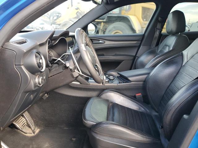 ZASFAKNN4J7B96340 - 2018 ALFA ROMEO STELVIO TI SPORT BLUE photo 7