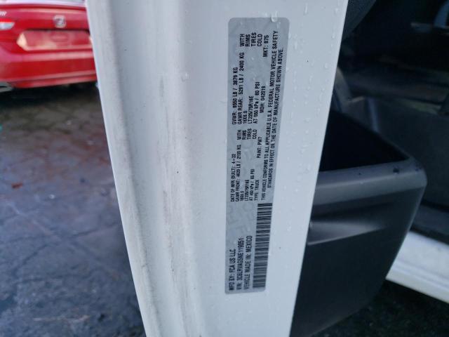 3C6LRVAG5NE119051 - 2022 RAM PROMASTER 1500 STANDARD WHITE photo 14