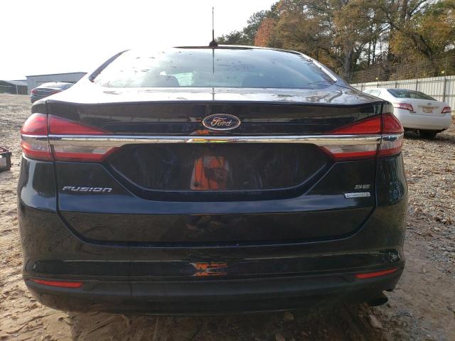 3FA6P0HD7JR230204 - 2018 FORD FUSION SE BLACK photo 6