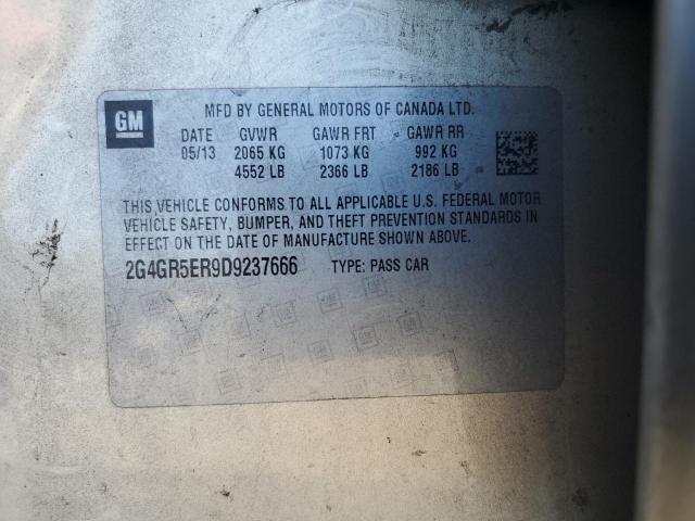 2G4GR5ER9D9237666 - 2013 BUICK REGAL 金色 照片 13