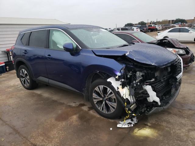 5N1BT3BA1NC731075 - 2022 NISSAN ROGUE SV BLUE photo 4