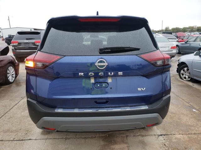 5N1BT3BA1NC731075 - 2022 NISSAN ROGUE SV BLUE photo 6