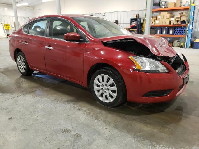 3N1AB7APXEL697614 - 2014 NISSAN SENTRA S RED photo 4