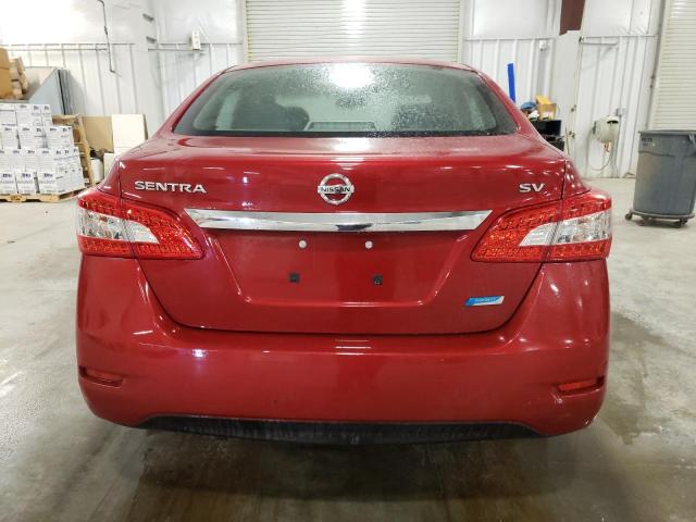 3N1AB7APXEL697614 - 2014 NISSAN SENTRA S RED photo 6
