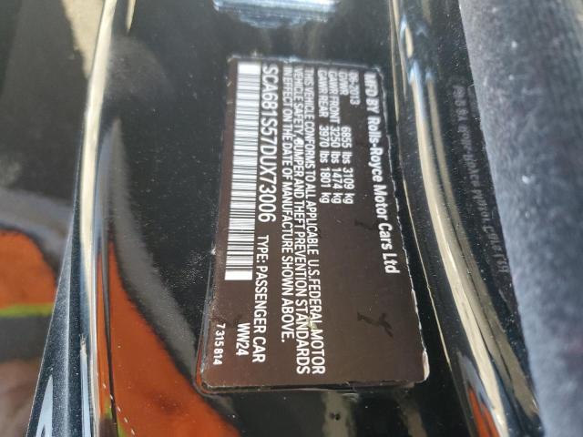 SCA681S57DUX73006 - 2013 ROLLS-ROYCE PHANTOM შავი ფოტო 13