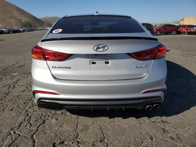 KMHD04LB7JU721220 - 2018 HYUNDAI ELANTRA SPORT GRAY photo 6