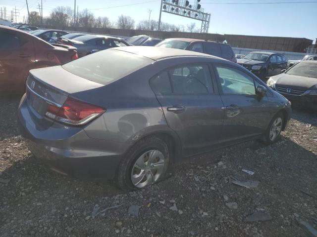 2HGFB2F55FH519019 - 2015 HONDA CIVIC LX GRAY photo 3