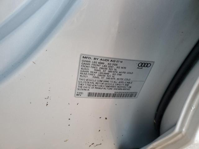 WA1DGAFE0FD004003 - 2015 AUDI Q7 PRESTIGE 银色 照片 14