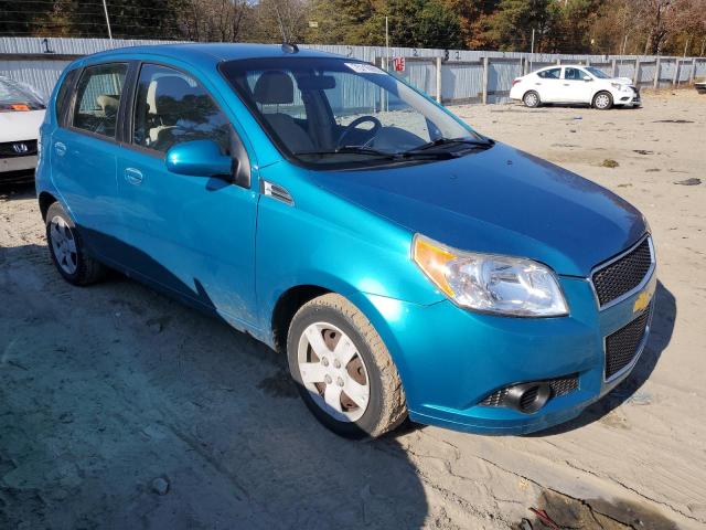 KL1TD66E29B651016 - 2009 CHEVROLET AVEO LS BLUE photo 4