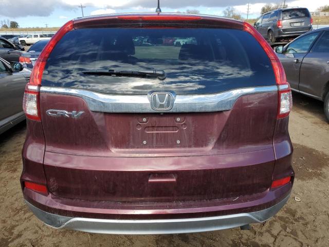 2HKRM3H58FH515675 - 2015 HONDA CR-V EX BURGUNDY photo 6