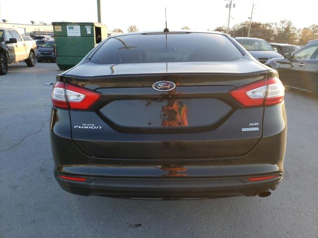 3FA6P0HR2DR337211 - 2013 FORD FUSION SE BLACK photo 6