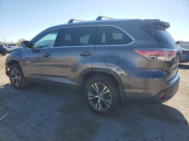 5TDJKRFH6GS234425 - 2016 TOYOTA HIGHLANDER XLE GRAY photo 2