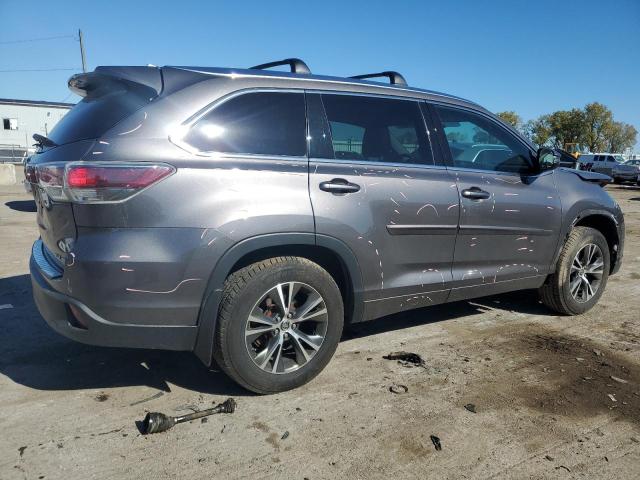 5TDJKRFH6GS234425 - 2016 TOYOTA HIGHLANDER XLE GRAY photo 3