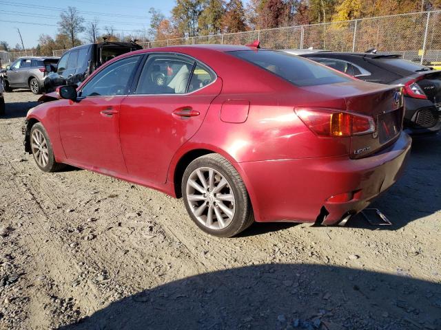 JTHCK262495029155 - 2009 LEXUS IS 250 BURGUNDY photo 2