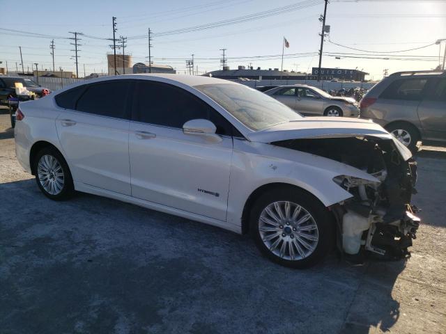 3FA6P0LU8DR164774 - 2013 FORD FUSION SE HYBRID WHITE photo 4