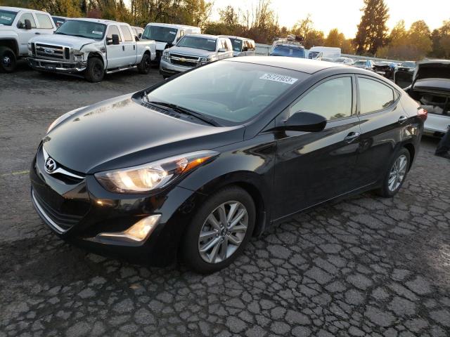 KMHDH4AE5EU214215 - 2014 HYUNDAI ELANTRA SE BLACK photo 1