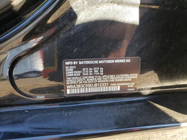 WBA3B3C59DJ812331 - 2013 BMW 328 XI BLACK photo 12