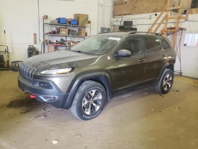 1C4PJMBSXGW131073 - 2016 JEEP CHEROKEE TRAILHAWK GREEN photo 1