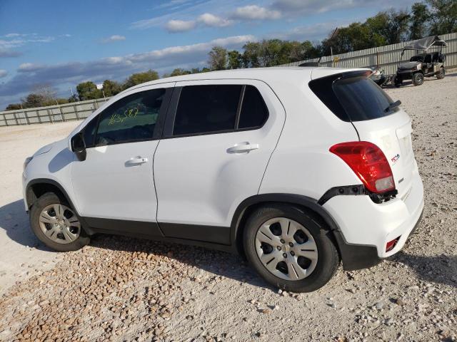 3GNCJKSB6HL229406 - 2017 CHEVROLET TRAX LS WHITE photo 2