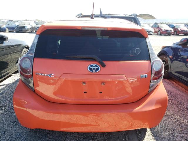 JTDKDTB39C1020185 - 2012 TOYOTA PRIUS C ORANGE photo 6