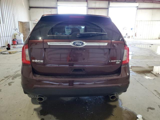 2FMDK4KC4CBA55351 - 2012 FORD EDGE LIMITED BURGUNDY photo 6