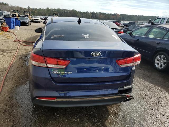 5XXGT4L39GG083276 - 2016 KIA OPTIMA LX BLUE photo 6